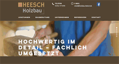 Desktop Screenshot of holzbau-heesch.de