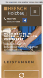 Mobile Screenshot of holzbau-heesch.de