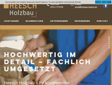 Tablet Screenshot of holzbau-heesch.de